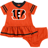 2-Piece Baby Girls Bengals Dress & Diaper Cover Set-Gerber Childrenswear Wholesale