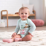 3-Pack Baby Girls Fox Long Sleeve Onesies® Bodysuits-Gerber Childrenswear Wholesale