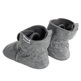 Baby Neutral Heather Gray Soft Booties-Gerber Childrenswear Wholesale