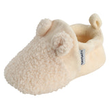 Baby Neutral Ivory Sherpa Booties-Gerber Childrenswear Wholesale