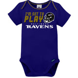 3-Piece Baby Boys Baltimore Ravens Bodysuit, Sleep 'N Play & Cap Set-Gerber Childrenswear Wholesale