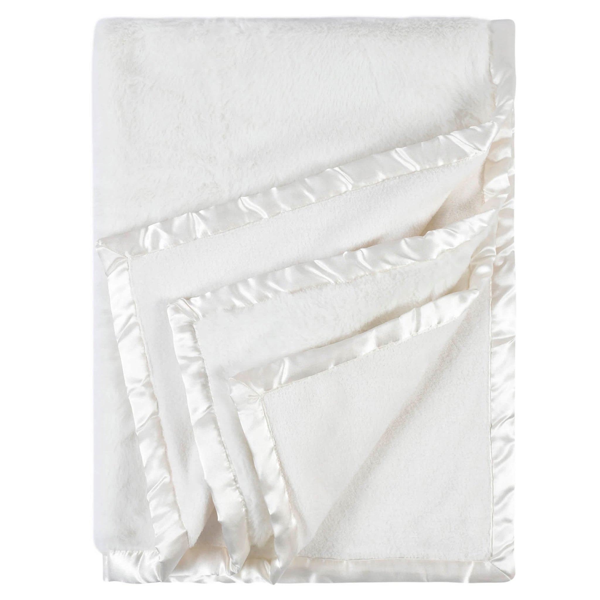 Baby Neutral Ivory Plush Blanket-Gerber Childrenswear Wholesale