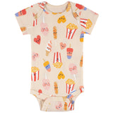 8-Pack Baby Girls Cool Snacks Short Sleeve Onesies® Bodysuits-Gerber Childrenswear Wholesale