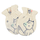 3-Pack Baby Girls Fox No Scratch Mittens-Gerber Childrenswear Wholesale