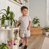 2-Piece Baby & Toddler Boys Heather Skateboard T-Shirt and Shorts Set-Gerber Childrenswear Wholesale
