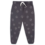 2-Piece Infant and Toddler Boys Charcoal Smiley Sweatshirt & Pant Set-Gerber Childrenswear Wholesale