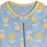 2-Pack Baby Girls Lemons Footed Pajamas-Gerber Childrenswear Wholesale