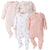 4-Pack Baby Girls Deer Sleep 'N Plays-Gerber Childrenswear Wholesale