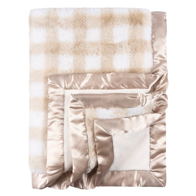 Baby Neutral Tan Plush Blanket-Gerber Childrenswear Wholesale