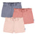3-Pack Baby & Toddler Girls Pink/Blue Pull-On Knit Short-Gerber Childrenswear Wholesale