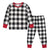 2-Piece Infant and Toddler Neutral Buffalo Plaid Snug Fit Pajama Set-Gerber Childrenswear Wholesale