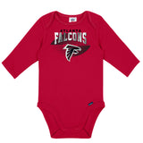 2-Pack Baby Boys Falcons Long Sleeve Bodysuits-Gerber Childrenswear Wholesale