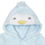Baby Neutral Blue Penguin Robe-Gerber Childrenswear Wholesale