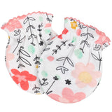 4-Pack Baby Girls Flower Garden No Scratch Mittens-Gerber Childrenswear Wholesale