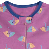 2-Pack Baby Girls Rainy Day Footed Pajamas-Gerber Childrenswear Wholesale