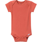 6-Pack Baby Girls Red Onesies® Bodysuits-Gerber Childrenswear Wholesale