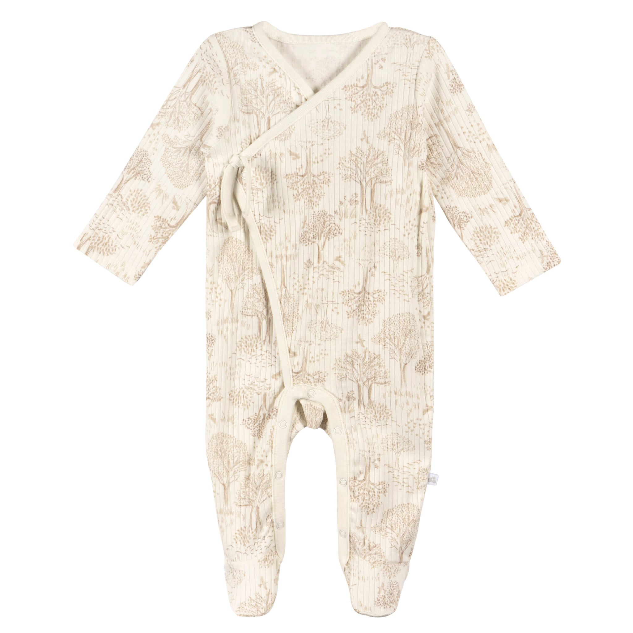 Baby Neutral Ivory Print Sleep 'N Play-Gerber Childrenswear Wholesale