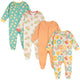 4-Pack Baby Girls Flower Power Sleep 'N Plays-Gerber Childrenswear Wholesale