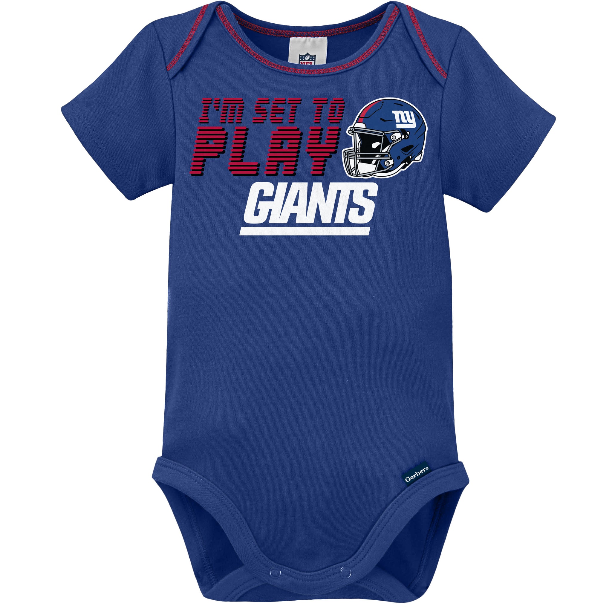 3-Piece Baby Boys New York Giants Bodysuit, Sleep 'N Play & Cap Set-Gerber Childrenswear Wholesale