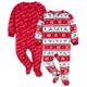 2-Pack Baby & Toddler Neutral Deer Fairisle Fleece Pajamas-Gerber Childrenswear Wholesale