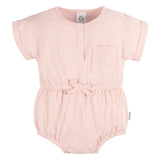 2-Pack Baby Girls Shells Romper-Gerber Childrenswear Wholesale