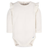 2-Pack Baby Girls Flower Toss Long Sleeve Onesies® Bodysuits-Gerber Childrenswear Wholesale