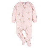 3-Pack Baby & Toddler Girls Pink Deer Fleece Pajamas-Gerber Childrenswear Wholesale