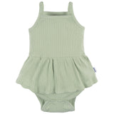 3-Pack Baby Girls Antique White Sleeveless Skirted Onesies® Bodysuits-Gerber Childrenswear Wholesale