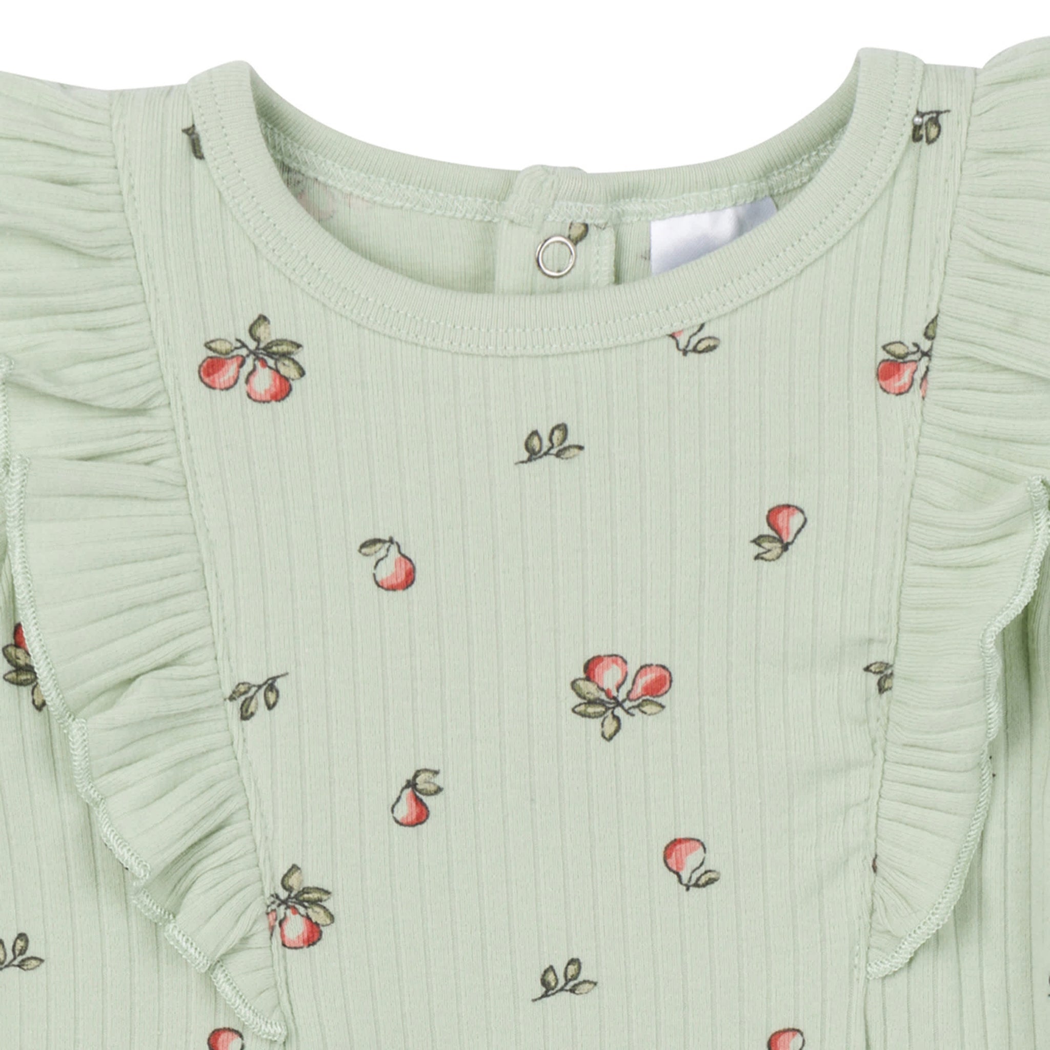 Baby Girls Green Pears Romper-Gerber Childrenswear Wholesale