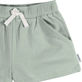 3-Pack Baby & Toddler Girls Green/Oatmeal/Dk Grey Heather Knit Short-Gerber Childrenswear Wholesale