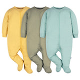 3-Pack Baby Boys Blue & Green Sleep 'N Plays-Gerber Childrenswear Wholesale