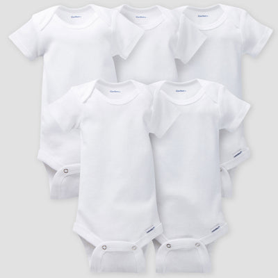 5-Pack Baby Neutral White-Gerber Childrenswear Wholesale