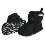 Baby Neutral Black Soft Booties-Gerber Childrenswear Wholesale