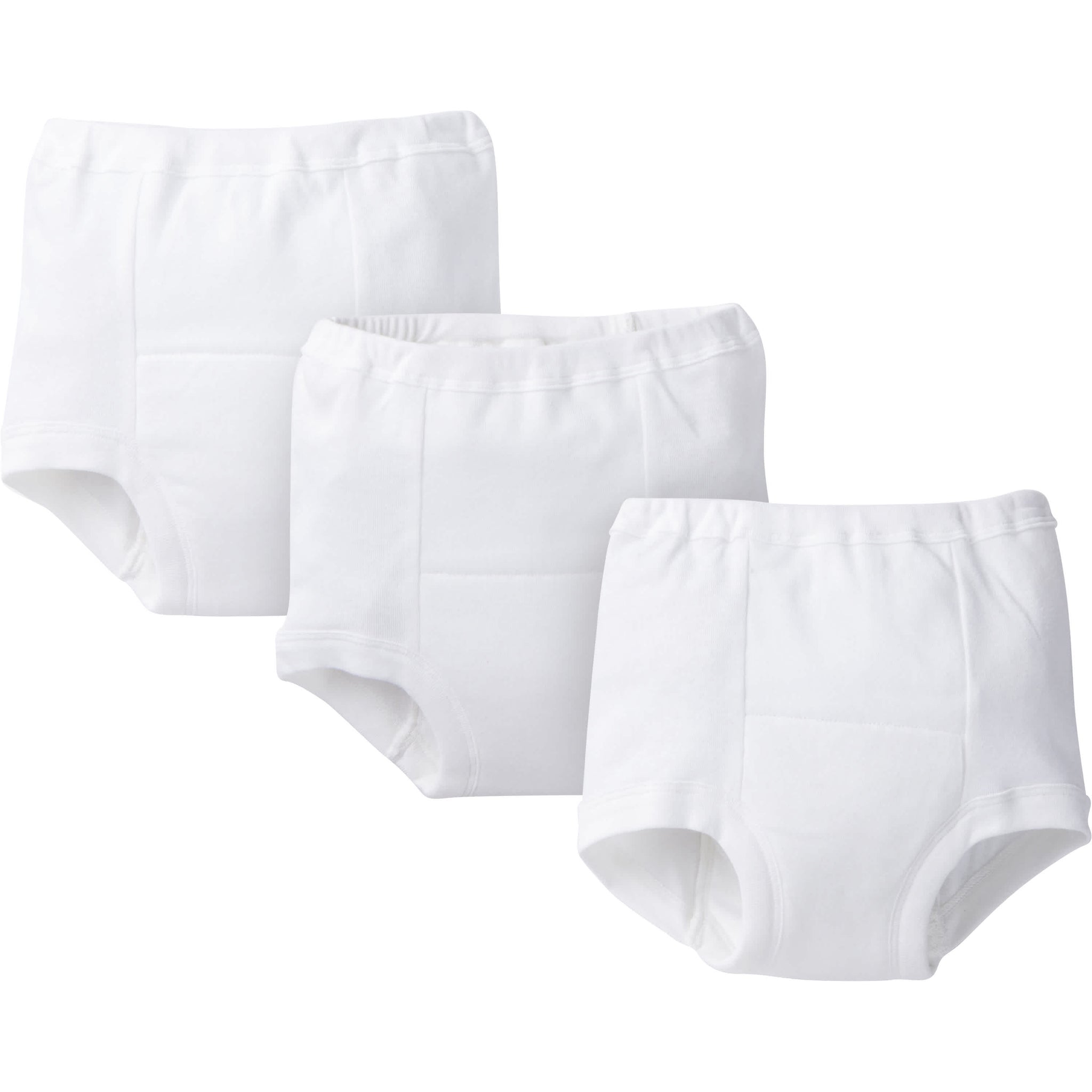3-Pack Toddler Neutral White Training Pants-Gerber Childrenswear Wholesale