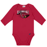 2-Pack Baby Boys Cardinals Long Sleeve Bodysuits-Gerber Childrenswear Wholesale
