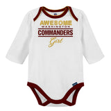 3-Piece Baby Girls Commanders Bodysuit, Footed Pant, & Cap Set-Gerber Childrenswear Wholesale