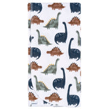 4-Pack Baby Boys Dino Time Flannel Blankets-Gerber Childrenswear Wholesale