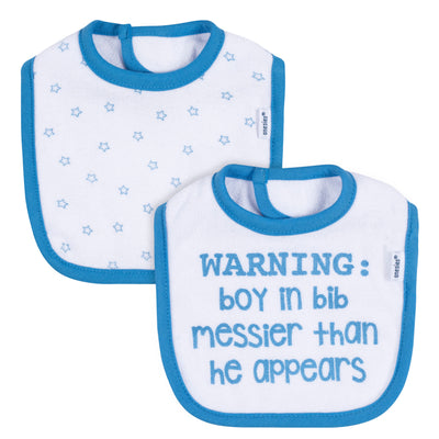 2-Pack Baby Boys Boy Stars Dribbler Bibs-Gerber Childrenswear Wholesale