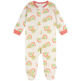 4-Pack Baby Girls Flower Power Sleep 'N Plays-Gerber Childrenswear Wholesale