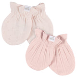 4-Piece Baby Girls Pink Hat and Mitten Set-Gerber Childrenswear Wholesale