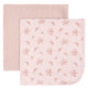 2-Pack Baby Girls Pink Cotton Thermal Blanket-Gerber Childrenswear Wholesale