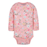 3-Pack Baby Girls Fox Long Sleeve Onesies® Bodysuits-Gerber Childrenswear Wholesale