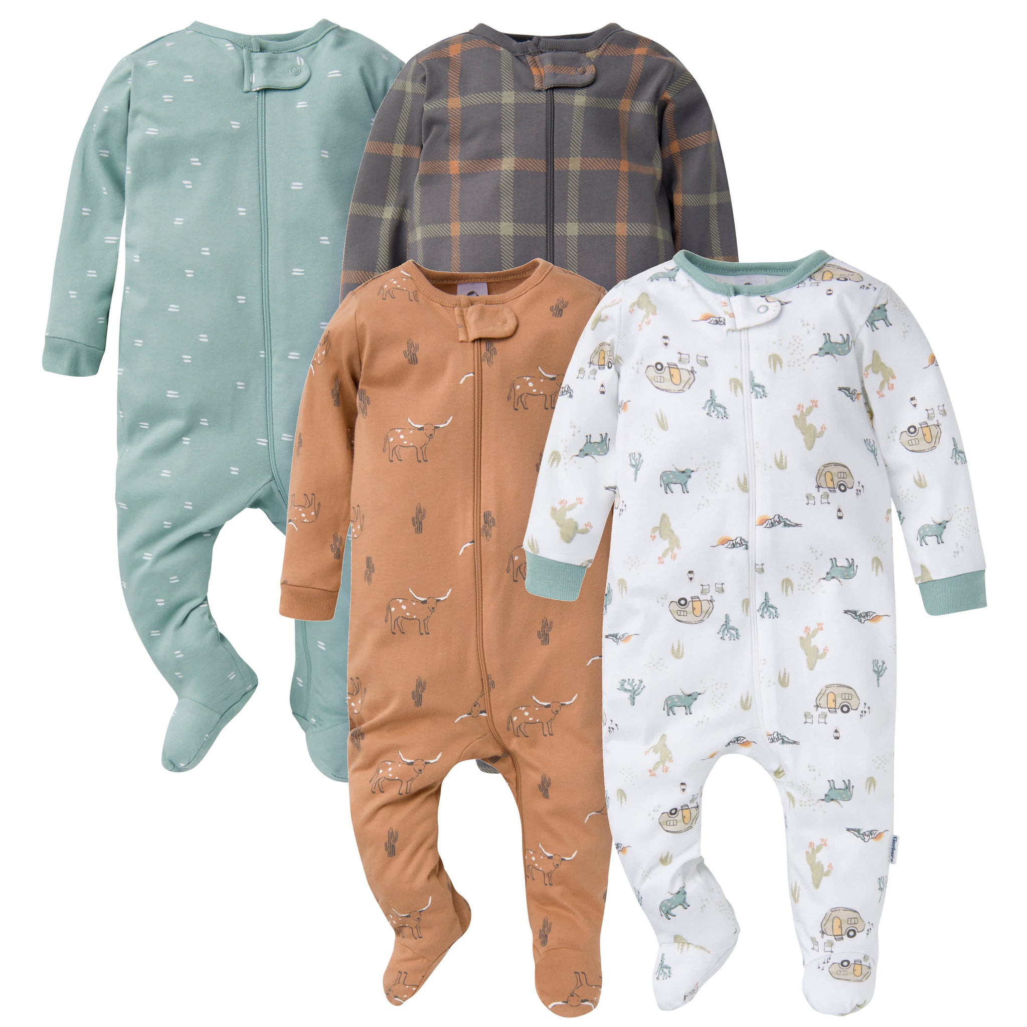 4-Pack Baby Boys Camping Sleep 'N Plays-Gerber Childrenswear Wholesale