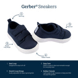 Infant & Toddler Boys Navy Strap Sneaker-Gerber Childrenswear Wholesale