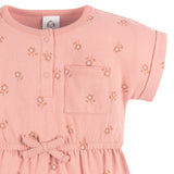 2-Pack Baby Girls Retro Floral Romper-Gerber Childrenswear Wholesale