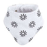 10-Pack Baby Neutral Multi White Muslin Bandana Bib-Gerber Childrenswear Wholesale