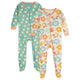 2-Pack Baby Girls Sunny Day Footed Pajamas-Gerber Childrenswear Wholesale