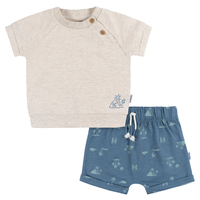 2-Piece Baby Boys Surf T-Shirt and Shorts-Gerber Childrenswear Wholesale