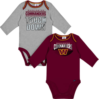 2-Pack Baby Boys Commanders Long Sleeve Bodysuits-Gerber Childrenswear Wholesale