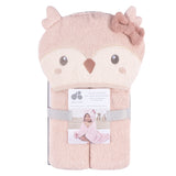 Baby Girls Pink Owl Character Towel-Gerber Childrenswear Wholesale